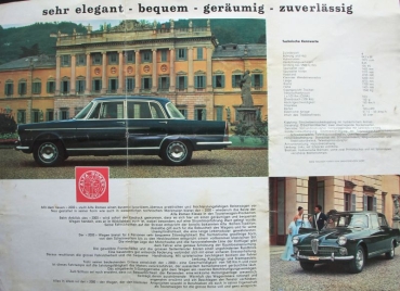 Alfa Romeo 2000 Sedan Modelprogram 1958 Carbrochure (7334)